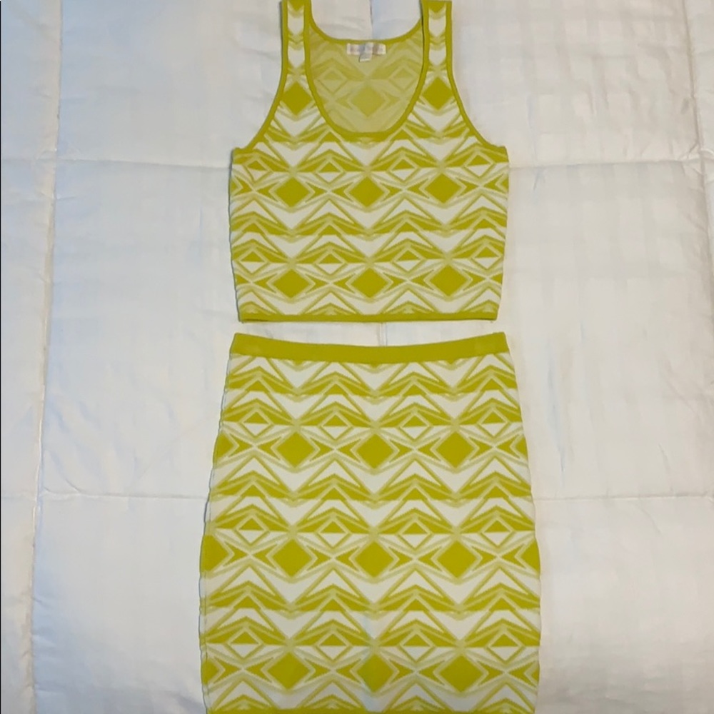 Crop top/Skirt Set